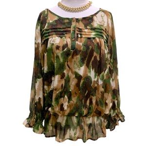 Dressy Peasant style sparkle top